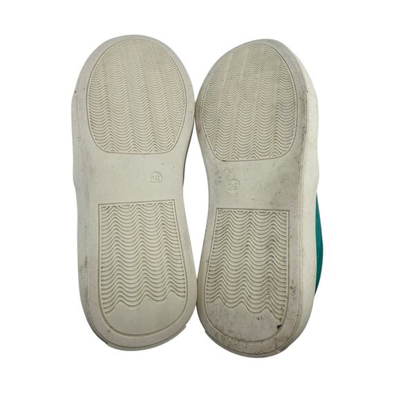 Hoo Chelia's Cat Eye Slip-On Turquoise Metallic Kids Sneaker Kids Size 11.5 EUC - Picture 9 of 11